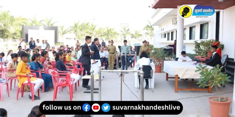 पाचोरा : विद्यार्थी बनले न्यायाधीश अन् वकील, निर्मल इंटरनॅशनल स्कूलमध्ये “अभिरूप न्यायालय” उपक्रम