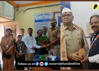 पाचोरा : मानवाधिकार संघटनेच्या वतीने SDPO धनंजय वेरुळे, पोलीस निरीक्षक राहुल खताळ यांचा सत्कार