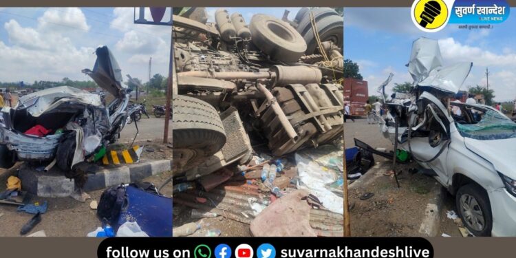 Dhule Accident : धुळे जिल्ह्यात भीषण अपघात, हॉटेलमध्ये घुसला कंटेनर, 9 जणांचा मृत्यू, अनेक जखमी