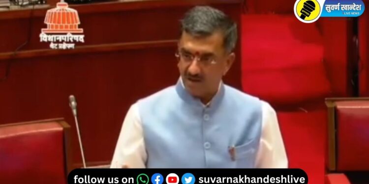 विधानपरिषेदत बोलताना मंत्री शंभूराज देसाई (फोटो क्रेडिट - desaishambhuraj facebook page)