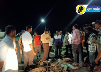 नशिराबाद पुलावर अपघात, जिल्हाधिकाऱ्यांच्या संवेदनशील कृतीमुळे तरूणाचे वाचले प्राण, वाचा सविस्तर