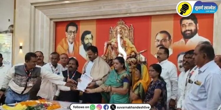 मैत्रेय गुंतवणूकीप्रकरणी मानवाधिकारचे शशिकांत दुसाने यांचे आमदार किशोर पाटील यांना निवेदन