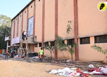 अ. भा. मराठी साहित्य संमेलनासाठी ‘साने गुरुजी साहित्य नगरी’ उभारण्यास सुरुवात