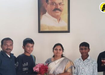 राज्य जिम्नॅस्टिक्स स्पर्धेसाठी निवड झालेल्या विजयी खेळाडूंचा वैशाली सुर्यवंशी यांच्या हस्ते सत्कार