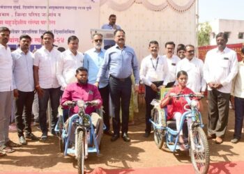 आमदार किशोर पाटील यांच्या उपस्थितीत जिल्हास्तरीय दिव्यांग क्रीडा स्पर्धा संपन्न