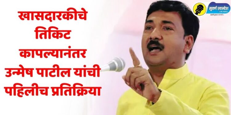 “जीवनात पदे येतात आणि जातात. मात्र…..,” खासदारकीचे तिकिट कापल्यानंतर उन्मेष पाटील यांची पहिलीच प्रतिक्रिया