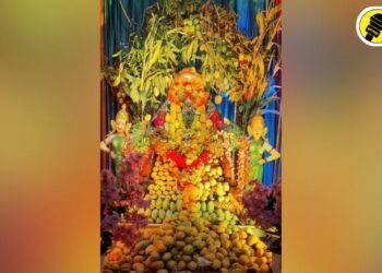 पारोळा येथे बालाजी महाराजांना आंब्याची आरास, अक्षय तृतीया निमित्ताने यात्रोत्सव साजरा