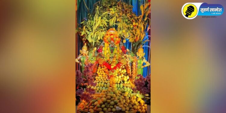 पारोळा येथे बालाजी महाराजांना आंब्याची आरास, अक्षय तृतीया निमित्ताने यात्रोत्सव साजरा