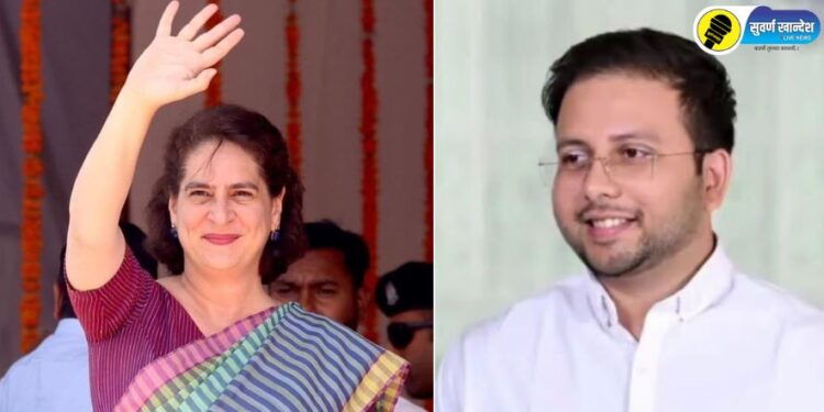 खान्देशातील प्रचाराचा आज शेवटचा दिवस, काँग्रेस नेत्या प्रियंका गांधी यांची नंदुरबारमध्ये जाहीरसभा