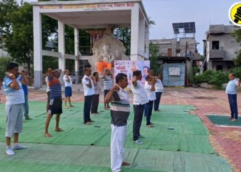 Pachora News : पाचोरा येथे योग दिनानिमित्त भाजपच्यावतीने योग शिबिराचे आयोजन