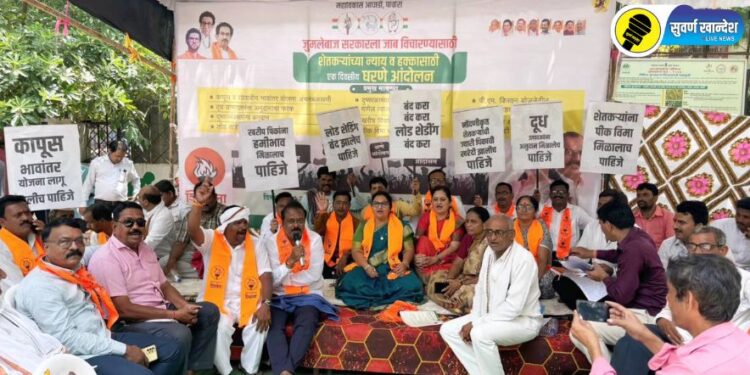 सरकारविरोधात आंदोलन करताना महाविकास आघाडीतील पदाधिकारी