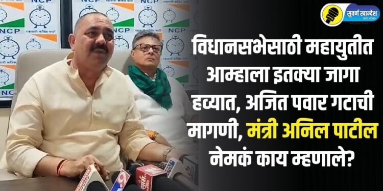 विधानसभेसाठी महायुतीत आम्हाला इतक्या जागा हव्यात, अजित पवार गटाची मागणी, मंत्री अनिल पाटील नेमकं काय म्हणाले?
