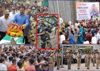 पाचोरा येथील शहीद जवानाला अखेरचा निरोप; शासकीय इतमामात अंत्यसंस्कार