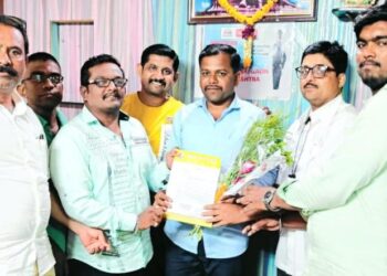 महाराष्ट्र राज्य मराठी पत्रकार संघाच्या इलेक्ट्रॉनिक मीडिया विंगच्या तालुकाध्यक्षपदी गजानन लादे यांची निवड