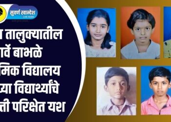 पारोळा तालुक्यातील सार्वे बाभळे माध्यमिक विद्यालय शाळेच्या विद्यार्थ्यांचे शिष्यवृत्ती परिक्षेत यश