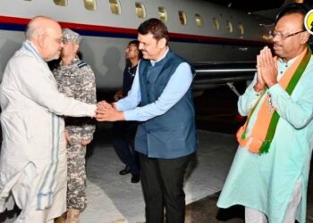 welcome of Union Minister Amit Shah in Pune