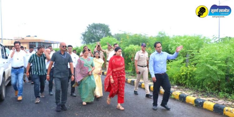 Raksha Khadse reviewed arrangements about PM Narendra Modi Jalgaon visit