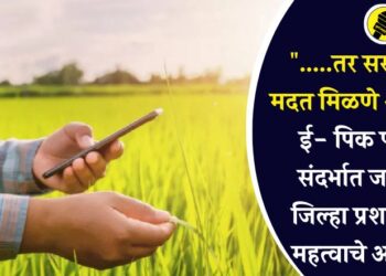 “…..तर सरकारची मदत मिळणे अवघड,” ई- पिक पाहणी संदर्भात जळगाव जिल्हा प्रशासनाचे महत्वाचे आवाहन