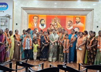 जनता वसाहत भागातील महिलांचा माजी नगराध्यक्षा सुनीता पाटील यांच्या हस्ते शिवसेनेत प्रवेश