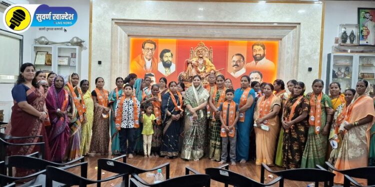 जनता वसाहत भागातील महिलांचा माजी नगराध्यक्षा सुनीता पाटील यांच्या हस्ते शिवसेनेत प्रवेश