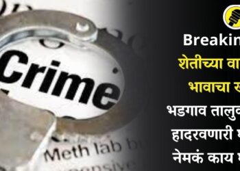 Breaking : शेतीच्या वादातून भावाचा खून, भडगाव तालुक्यातील हादरवणारी घटना, नेमकं काय घडलं?