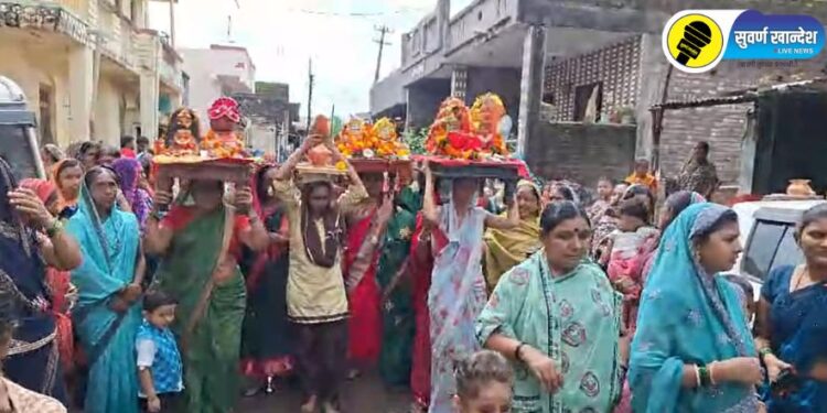 Chopda News : चोपडा तालुक्यातील वडती येथे कानबाई मातेचा उत्सव साजरा