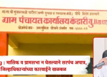 मोठी बातमी! मासिक व ग्रामसभा न घेतल्याने सरपंच अपात्र, जिल्हाधिकाऱ्यांच्या कारवाईने खळबळ