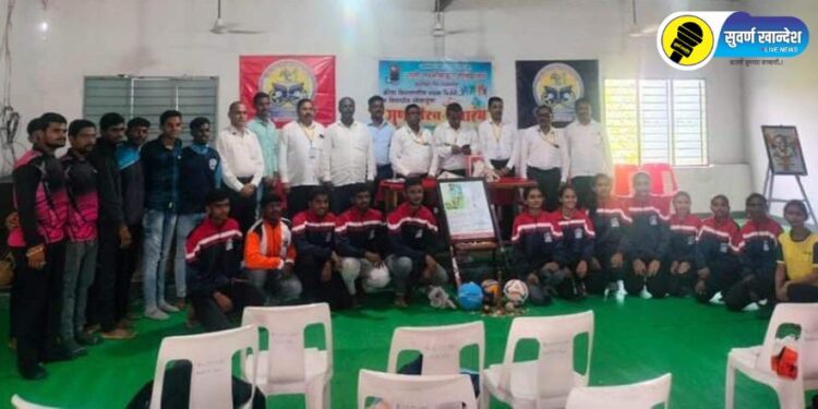 पारोळा येथील राणी लक्ष्मी महाविद्यालयात क्रीडा विभागातर्फे राष्ट्रीय क्रीडा दिवस साजरा