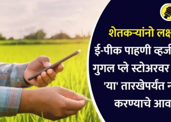 शेतकऱ्यांनो लक्ष द्या! ई-पीक पाहणी व्हर्जन-2 या अ‍ॅप गुगल प्ले स्टोअरवर उपलब्ध, ‘या’ तारखेपर्यंत नोंदणी करण्याचे आवाहन