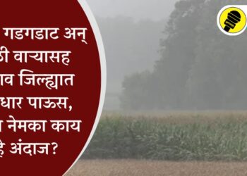 विजांचा गडगडाट अन् वादळी वाऱ्यासह जळगाव जिल्ह्यात मुसळधार पाऊस, आजचा नेमका काय आहे अंदाज?