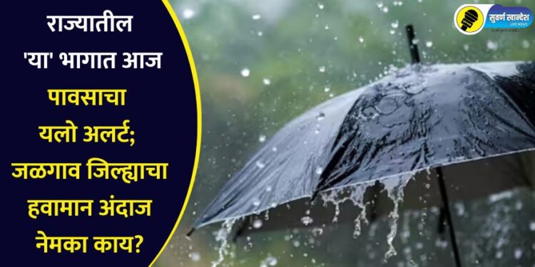 राज्यातील ‘या’ भागात आज पावसाचा यलो अलर्ट; जळगाव जिल्ह्याचा हवामान अंदाज नेमका काय?