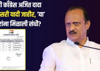 राष्ट्रवादी काँग्रेस अजित दादा गटाची तिसरी यादी जाहीर, ‘या’ उमेदवारांना मिळाली संधी?
