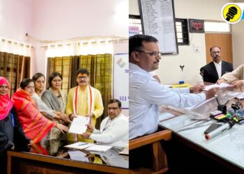 राष्ट्रवादी काँग्रेसचे मंत्री धनंजय मुंडे यांच्यासह दिलीप वळसे पाटील यांनी उमेदवारी अर्ज केला दाखल