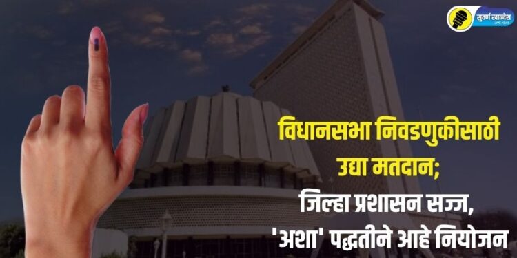 विधानसभा निवडणुकीसाठी उद्या मतदान; जिल्हा प्रशासन सज्ज, ‘अशा’ पद्धतीने आहे नियोजन