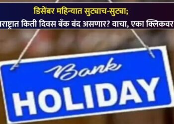 डिसेंबर महिन्यात सुट्याच-सुट्या; महाराष्ट्रात किती दिवस बँक बंद असणार? वाचा, एका क्लिकवर