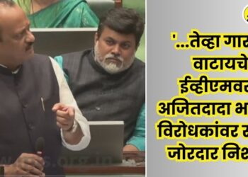 Deputy Chief Minister Ajit Pawar speaking in the Legislative Assembly.