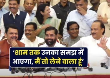 mahayuti press conference at raj bhavan