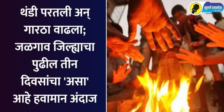 थंडी परतली अन् गारठा वाढला; जळगाव जिल्ह्याचा पुढील तीन दिवसांचा ‘असा’ आहे हवामान अंदाज