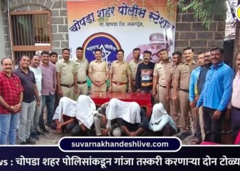 Crime News : चोपडा शहर पोलिसांकडून गांजा तस्करी करणाऱ्या दोन टोळ्यांवर कारवाई