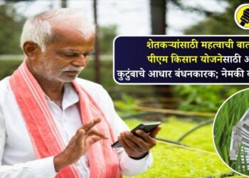 शेतकऱ्यांसाठी महत्वाची बातमी! पीएम किसान योजनेसाठी आता कुटुंबाचे आधार बंधनकारक; नेमकी बातमी काय?