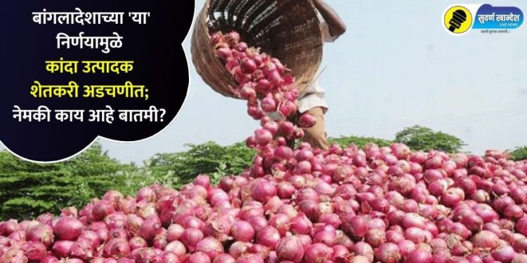 बांगलादेशाच्या ‘या’ निर्णयामुळे कांदा उत्पादक शेतकरी अडचणीत; नेमकी काय आहे बातमी?