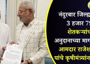 नंदुरबार जिल्ह्यातील 3 हजार 799 शेतकऱ्यांच्या अनुदानाच्या मागणीसाठी आमदार राजेश पाडवी यांचे कृषीमंत्र्यांना निवेदन