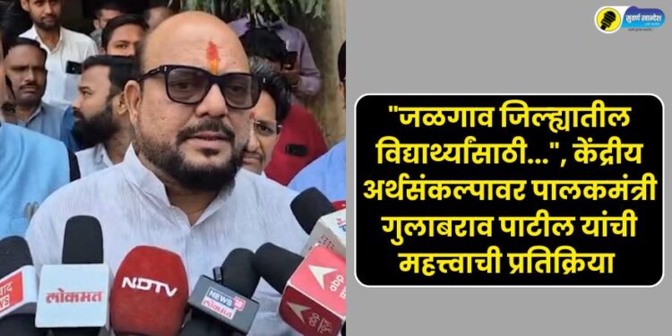 Guardian Minister Namdar Gulabrao Patil's reaction to the Union Budget