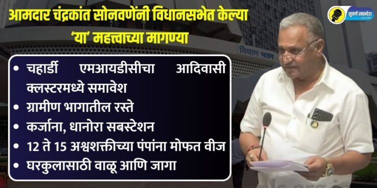 MLA Chandrakant Sonawane made ‘these’ important demands in the Legislative Assembly
