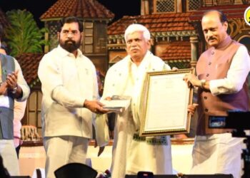 Ahirani scholar Dr. Ramesh Suryavanshi honored by Deputy Chief Minister Eknath shinde and ajit pawar