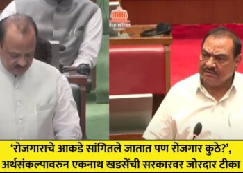 eknath khadse criticize mahayuti government over unemployment in state maharashtra budget session 2025