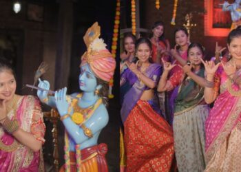 Gautami Patil's first goulan released, the song "Krishna Murari" goes viral on social media!
