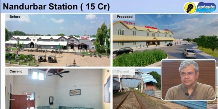 अमृत भारत स्टेशन योजनेंतर्गत नंदुरबार रेल्वे स्थानकाचा होणार कायापालट; 15 कोटी रुपयांची तरतूद करण्यात आल्याची रेल्वे मंत्र्यांची माहिती