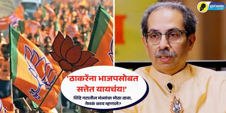 ‘ठाकरेंना भाजपसोबत सत्तेत यायचंय!’ शिंदे गटातील मंत्र्यांचा मोठा दावा, नेमकं काय म्हणाले?