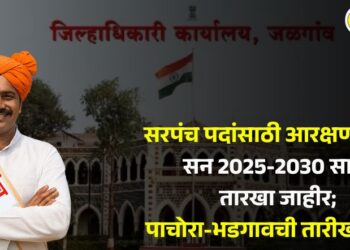 सरपंच पदांसाठी आरक्षण सोडत; सन 2025-2030 साठी तारखा जाहीर; पाचोरा-भडगावची तारीख कधी?